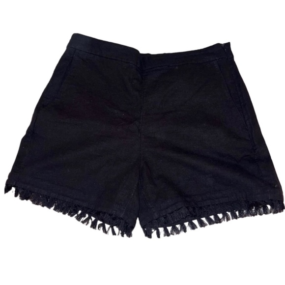 Banana Republic Stretch Linen Summer Basic Shorts with Tassels - Picture 1 of 4